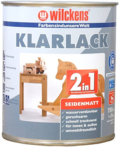Wilckens 2in1 Klarlack seidenmatt, 750 ml, farblos von Wilckens