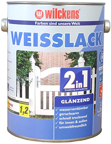 Wilckens 2in1 Weisslack glänzend, 2,5 l von Wilckens