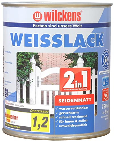 Wilckens 2in1 Weisslack seidenmatt, 750 ml von Wilckens