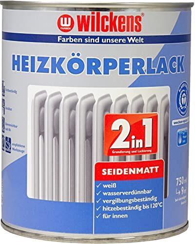 Wilckens 2in1 Heizkörperlack seidenmatt weiß 750 ml von Wilckens