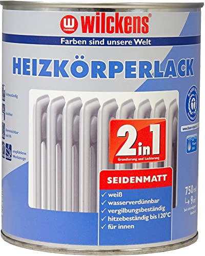 Wilckens 2in1 Heizkörperlack seidenmatt weiß 750 ml Wilckens 2in1 Heizkörperlack seidenmatt weiß 750 ml von Wilckens
