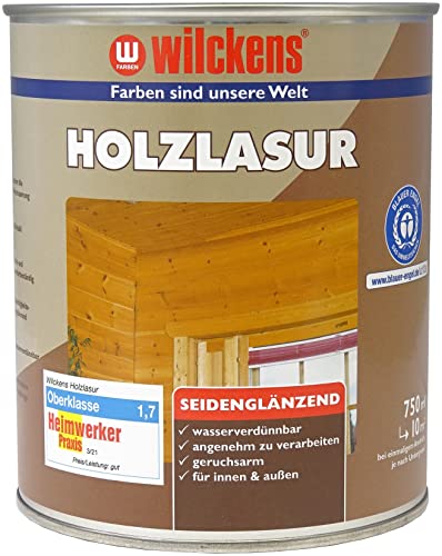 Wilckens Holzlasur LF für Innen und Außen, 750 ml, Weiß von Wilckens