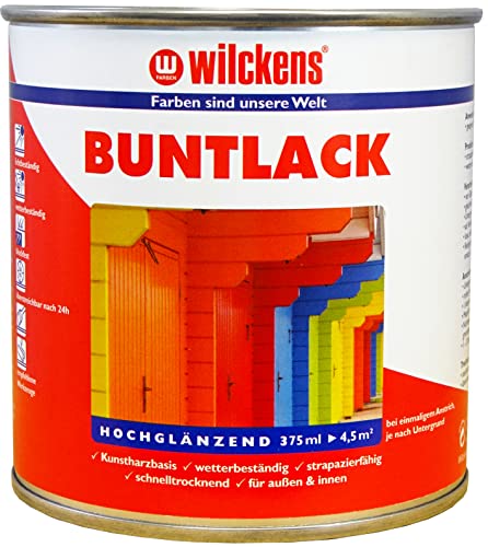 Wilckens Kunstharz Buntlack für Innen und Außen, hochglänzend, 375 ml, RAL 1001 Beige von Wilckens