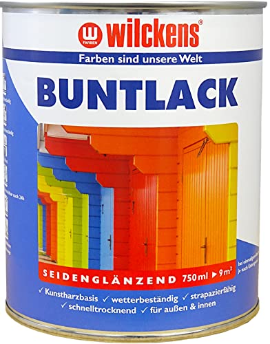 Wilckens Kunstharz Buntlack für Innen und Außen, seidenglänzend, 750 ml, RAL 1015 Hellelfenbein von Wilckens