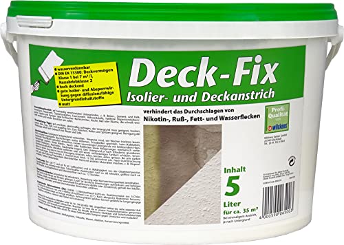 Wilckens Deck-Fix Isolier- und Deckanstrich matt, 5 l, Weiß von Wilckens