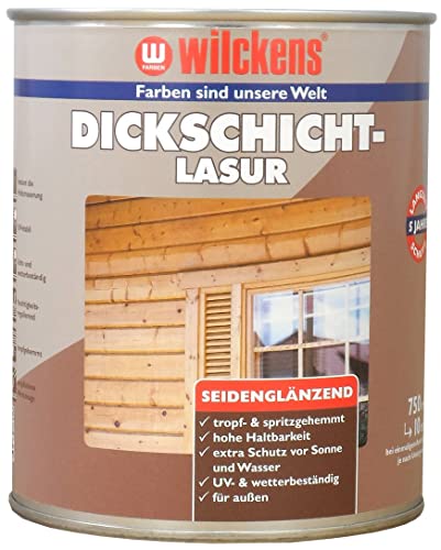 Wilckens Holzschutz Dickschichtlasur seidenglänzend, 750 ml, farblos Wilckens Holzschutz Dickschichtlasur seidenglänzend, 750 ml, farblos von Wilckens