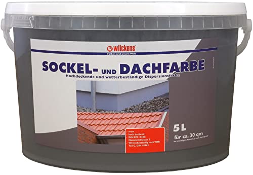Wilckens Sockel- und Dachfarbe matt, 5 l, RAL 7032 Kieselgrau von Wilckens