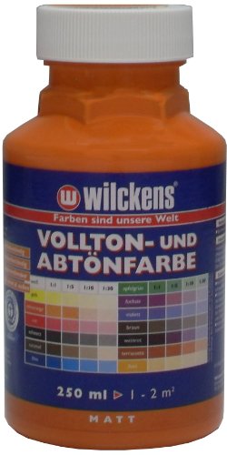 Wilckens Vollton- und Abtönfarbe matt, 250 ml, Reinorange von Wilckens