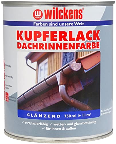 Wilckens Kupferlack Dachrinnenfarbe, 750 ml, Kupfer von Wilckens