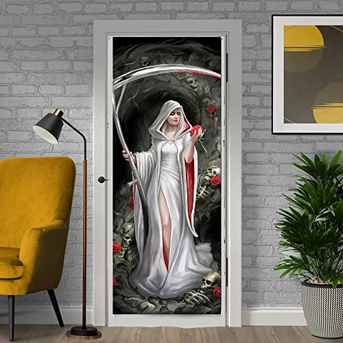 Life Blood Tür-Banner, Gotik Okkultes Home Schlafzimmer Outdoor Dekoration, Anne Stokes Kunst, 190cm x 70cm von Wild Star Hearts