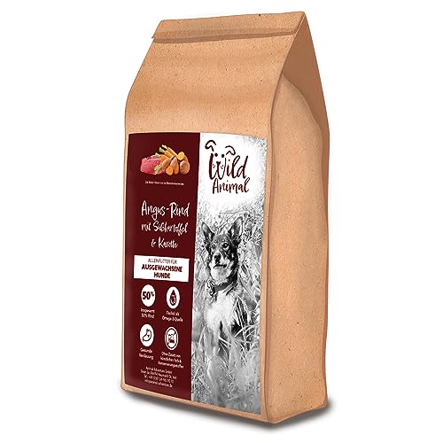 Wild Animal - Premium Hundefutter - Angus-Rind mit Süßkartoffel & Karotte, Trockenfutter, getreidefrei,1er Pack (1 x 12kg) von WildAnimal