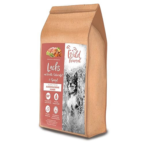 Wild Animal - Premium Hundefutter - Lachs mit Forelle, Süßkartoffel & Spargel, Trockenfutter, getreidefrei, 1er Pack (1 x 12kg) von WildAnimal