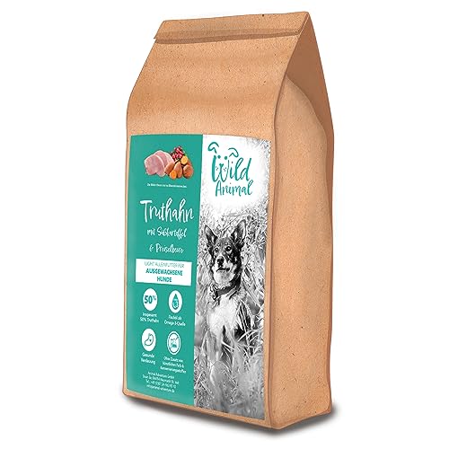 Wild Animal Light - Premium Hundefutter - Truthahn mit Süßkartoffel & Preiselbeere, Trockenfutter, getreidefrei, 1er Pack (1 x 12kg) von WildAnimal