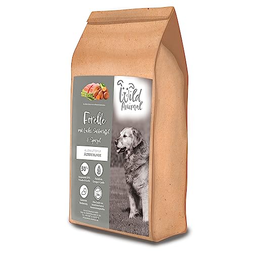 Wild Animal Senior - Premium Hundefutter - Forelle mit Lachs, Süßkartoffel & Spargel, Trockenfutter, getreidefrei, 1er Pack (1 x 12kg) von WildAnimal