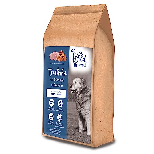 Wild Animal Senior - Premium Hundefutter - Truthahn mit Süßkartoffel & Preiselbeere, Trockenfutter, getreidefrei, 1er Pack (1 x 6kg) von WildAnimal