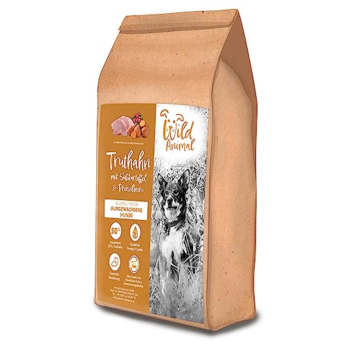 Wild Animal - Premium Hundefutter - Truthahn mit Süßkartoffel & Preiselbeere, Trockenfutter, getreidefrei, 1er Pack (1 x 6kg) von WildAnimal