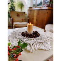 Makramee Mandala, Wandschmuck, Herbstdeko, Weihnachtsdeko, Weihnachten, Tischschmuck, Bohodeko, Wohnzimmerdeko, Weihnachtsge Weihnachtsschmuck, Boho von WildBohoStories
