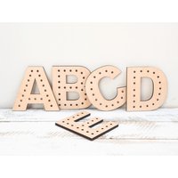 Holzbuchstabe, Laser Geschnittene Buchstaben, Individuelle Wandschilder, Bastelarbeit, Sperrholz Alphabet, Personalisierte Holzbuchstaben, Wandde von WildCornerForKids