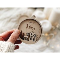 Personalisierte Christbaumkugel Mit Namen, Weihnachtsschmuck, Weihnachtskugel Name Ornament von WildCornerForKids