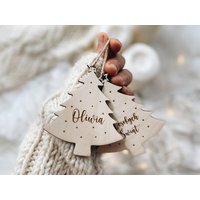 Personalisierter Christbaumschmuck, Weihnachtsbaum Mit Namen, Weihnachtsbaumschmuck, Weihnachtskugel Namen von WildCornerForKids