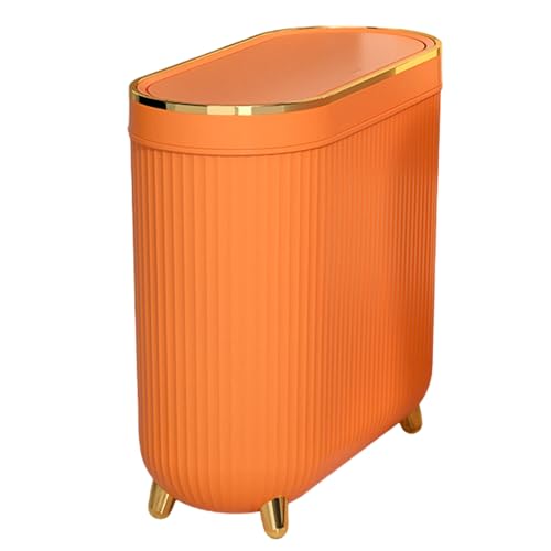 Bathroom Waste Container with flep Lid Narrow Paper Trash Bin Space-Saving Sanitary Can for Toilet Room Compact Refuse Holder Covered Garbage Box Easy Maintenance Rubbish Storage for Home or ofice Bathroom Waste Container with flep Lid Narrow Paper Trash Bin Space-Saving Sanitary Can for Toilet Room Compact Refuse Holder Covered Garbage Box Easy Maintenance Rubbish Storage for Home or ofice von WildHarmony