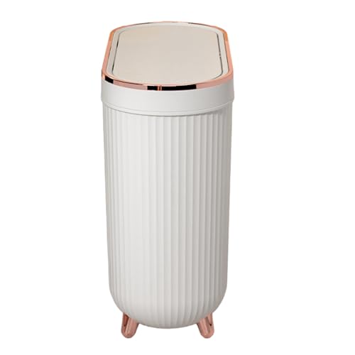 Bathroom Waste Container with flep Lid Narrow Paper Trash Bin Space-Saving Sanitary Can for Toilet Room Compact Refuse Holder Covered Garbage Box Easy Maintenance Rubbish Storage for Home or ofice Bathroom Waste Container with flep Lid Narrow Paper Trash Bin Space-Saving Sanitary Can for Toilet Room Compact Refuse Holder Covered Garbage Box Easy Maintenance Rubbish Storage for Home or ofice von WildHarmony