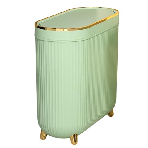 Bathroom Waste Container with flep Lid Narrow Paper Trash Bin Space-Saving Sanitary Can for Toilet Room Compact Refuse Holder Covered Garbage Box Easy Maintenance Rubbish Storage for Home or ofice Bathroom Waste Container with flep Lid Narrow Paper Trash Bin Space-Saving Sanitary Can for Toilet Room Compact Refuse Holder Covered Garbage Box Easy Maintenance Rubbish Storage for Home or ofice von WildHarmony
