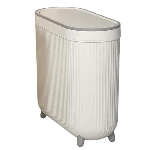 Bathroom Waste Container with flep Lid Narrow Paper Trash Bin Space-Saving Sanitary Can for Toilet Room Compact Refuse Holder Covered Garbage Box Easy Maintenance Rubbish Storage for Home or ofice Bathroom Waste Container with flep Lid Narrow Paper Trash Bin Space-Saving Sanitary Can for Toilet Room Compact Refuse Holder Covered Garbage Box Easy Maintenance Rubbish Storage for Home or ofice von WildHarmony