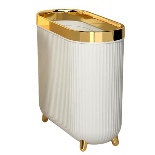 Bathroom Waste Container with flep Lid Narrow Paper Trash Bin Space-Saving Sanitary Can for Toilet Room Compact Refuse Holder Covered Garbage Box Easy Maintenance Rubbish Storage for Home or ofice Bathroom Waste Container with flep Lid Narrow Paper Trash Bin Space-Saving Sanitary Can for Toilet Room Compact Refuse Holder Covered Garbage Box Easy Maintenance Rubbish Storage for Home or ofice von WildHarmony