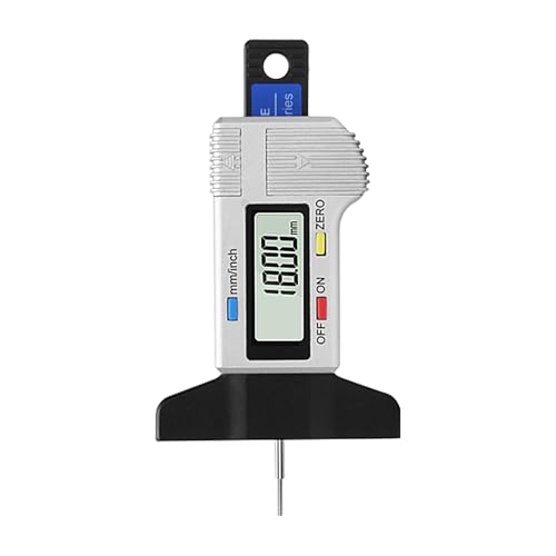 Digital Tire Tread Depth Gauge – Accurate Tyre Wear Tester with Clear Display, Battery Operated Measurement Tool for Vehicles, Motorcycles, Trailers, SUVs | Pocket-Sized Electronic Gauge von WildHarmony