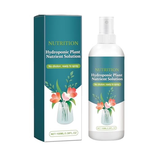 Hydroponic Plant Nutrient Solution - 3.38fl.oz Liquid Fertilizer | Growth Booster for Indoor Outdoor Greenery, Hydro System Nutrient Additive, Essential Minerals for Root Development and Leaf Health von WildHarmony