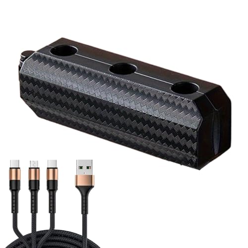 Magnetischer Kabelorganizer - Kabelmanagement Schreibtischclip,Organisierender Klebehalter mit 3 Löchern für Zuhause Küche Telefon Auto Arbeitsplatz Nachttisch Bettseite Schreibtisch von WildHarmony
