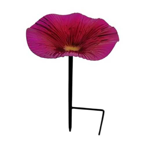 Ständer für Vogelfutterspender | Garten Vogelbad Fütterung Mit Metallstab,Blumenform Deko Für Garten Terrasse von WildHarmony
