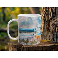 Yellowstone Wilderness Whimsy Kaffeetasse, Keramiktasse Für Naturliebhaber, Perfekte Geschenkidee Freunde, Souvenir Aus Dem Nationalpark von WildInkHandcrafted