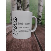 Keramiktasse "Fika' von WildKreativWunderbar