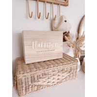Personalisierte Baby Erinnerungsbox - Holz Graviert Mit Acryl Name Neugeborenen Andenken Memory Box Baby-Dusche-Geschenk Personalisierte Baby Erinnerungsbox - Holz Graviert Mit Acryl Name Neugeborenen Andenken Memory Box Baby-Dusche-Geschenk von WildPineLaser