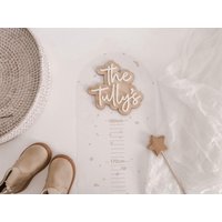 Personalisierte Wachstums-Chart - Familie Familien Größen-Lineal Personalisierte Minimalistisch Tapete von WildPineLaser