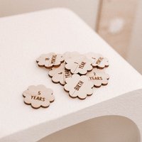 Wachstums-Chart Altersmarker - Meilenstein-Markierungen Aus Holz Messlatte Für Babys Kinderzimmer Andenken Dekor Geschenkidee Hölzerne Größe von WildPineLaser