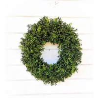 Moderner Bauernhauskranz-Buchsbaumkranz-Haustürkranz-New England Buchskranz-Mantle Greenery Kranz-Haustürkranz-Außenkranz von WildRidgeDesign
