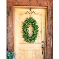 Ovaler Buchsbaum-Kranz-Greenery Türkranz-Moderner Kranz-Großer Kranz-Outdoor Ganzjahreskranz-Einweihungsparty Geschenk-Hochzeitsgeschenk Ovaler Buchsbaum-Kranz-Greenery Türkranz-Moderner Kranz-Großer Kranz-Outdoor Ganzjahreskranz-Einweihungsparty Geschenk-Hochzeitsgeschenk von WildRidgeDesign