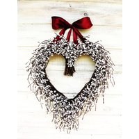 Muttertagsgeschenk-Hochzeitskranz-Geschenk Für Mama-Valentinstag-Kranz-Einweihungsgeschenk-Herzkranz-Jubiläumsgeschenk-Haustürkränze von WildRidgeDesign