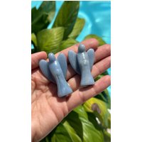 5 cm Angelit-Engel, Bergkristall-Engel von WildandFreePeople