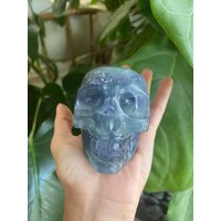 Großer Fluorit Totenkopf von WildandFreePeople