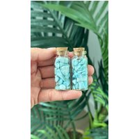 Larimar Flasche, Abgefüllter Larimar, Chips, Larimarstücke von WildandFreePeople