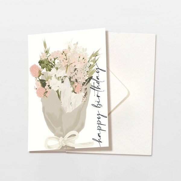 Wildblumen Atelier Klappkarte mit Umschlag, FSC zertifiziert von Wildblumen Atelier