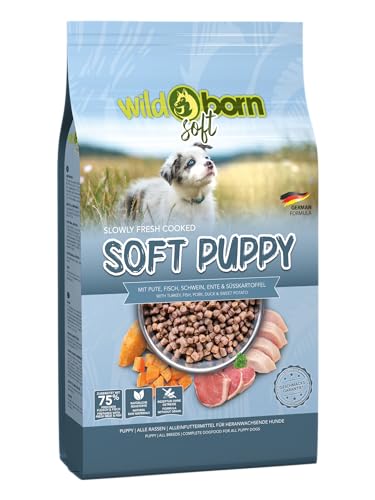 Wildborn Soft Puppy 12kg getreidefreies Welpenfutter mit 75% mit frischem Fleisch & Fisch | Halbfeuchtes Trockenfutter für Junge Hunde | getreidefreie Rezeptur aus Deutschland Wildborn Soft Puppy 12kg getreidefreies Welpenfutter mit 75% mit frischem Fleisch & Fisch | Halbfeuchtes Trockenfutter für Junge Hunde | getreidefreie Rezeptur aus Deutschland von Wildborn