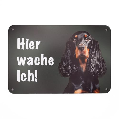 Gordon Setter - Hier wache ich! Gartenzaun Schild, Warnung vor dem Hunde, Hundeschild zum Befestigen am Zaun. Gordon Setter - Hier wache ich! Gartenzaun Schild, Warnung vor dem Hunde, Hundeschild zum Befestigen am Zaun. von Wilde Hilde Original