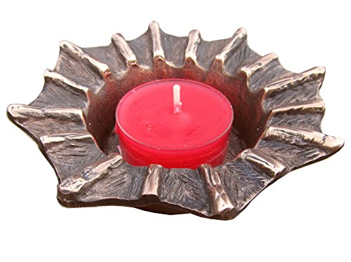 Kerzenleuchter Leuchter Teelichthalter Bronze Strahlen 10 cm Kerzenleuchter Leuchter Teelichthalter Bronze Strahlen 10 cm von Wilde