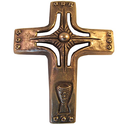 Wilde Bronze Kreuz Kelch 13,5 cm * 11 cm, Wanddekoration, Wohnzimmer, Heimbüro Wilde Bronze Kreuz Kelch 13,5 cm * 11 cm, Wanddekoration, Wohnzimmer, Heimbüro von Wilde