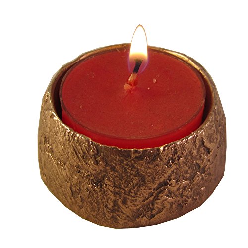 Wilde Bronzeleuchter Bronze Leuchter Teelichthalter Struktur 5 cm Wilde Bronzeleuchter Bronze Leuchter Teelichthalter Struktur 5 cm von Wilde